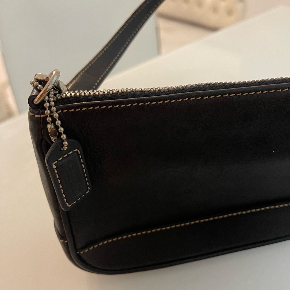 Vintage Coach Black Leather,  like a new!!